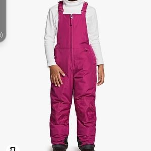 TSLA Toddler Girl Winter Snow Bib Waterproof Overalls, Ripstop Ski Pants 2T
